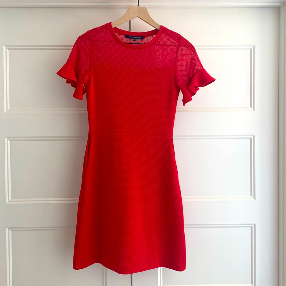 FRENCH CONNECTION | RED COCKTAIL DRESS